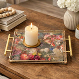 Spring Floral Acrylic Serving Tray