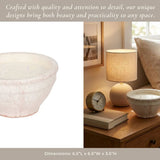 Ceramic Sea Salt and Lemon Bowl Candle - White, 14 Oz