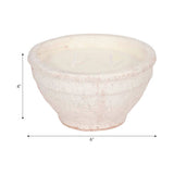Ceramic Sea Salt and Lemon Bowl Candle - White, 14 Oz