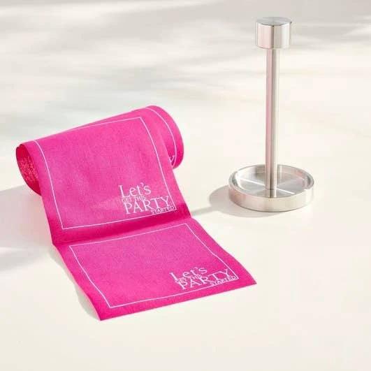 Silver Cocktail Napkin Stand