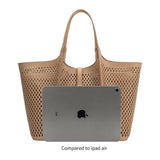 Melie Bianco Malia Ivory Laser Cut Vegan Leather Tote Bag
