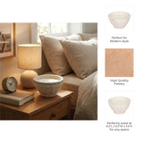 Ceramic Sea Salt and Lemon Bowl Candle - White, 14 Oz