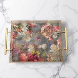 Spring Floral Acrylic Serving Tray