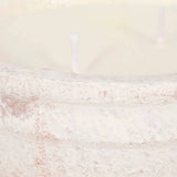 Ceramic Sea Salt and Lemon Bowl Candle - White, 14 Oz
