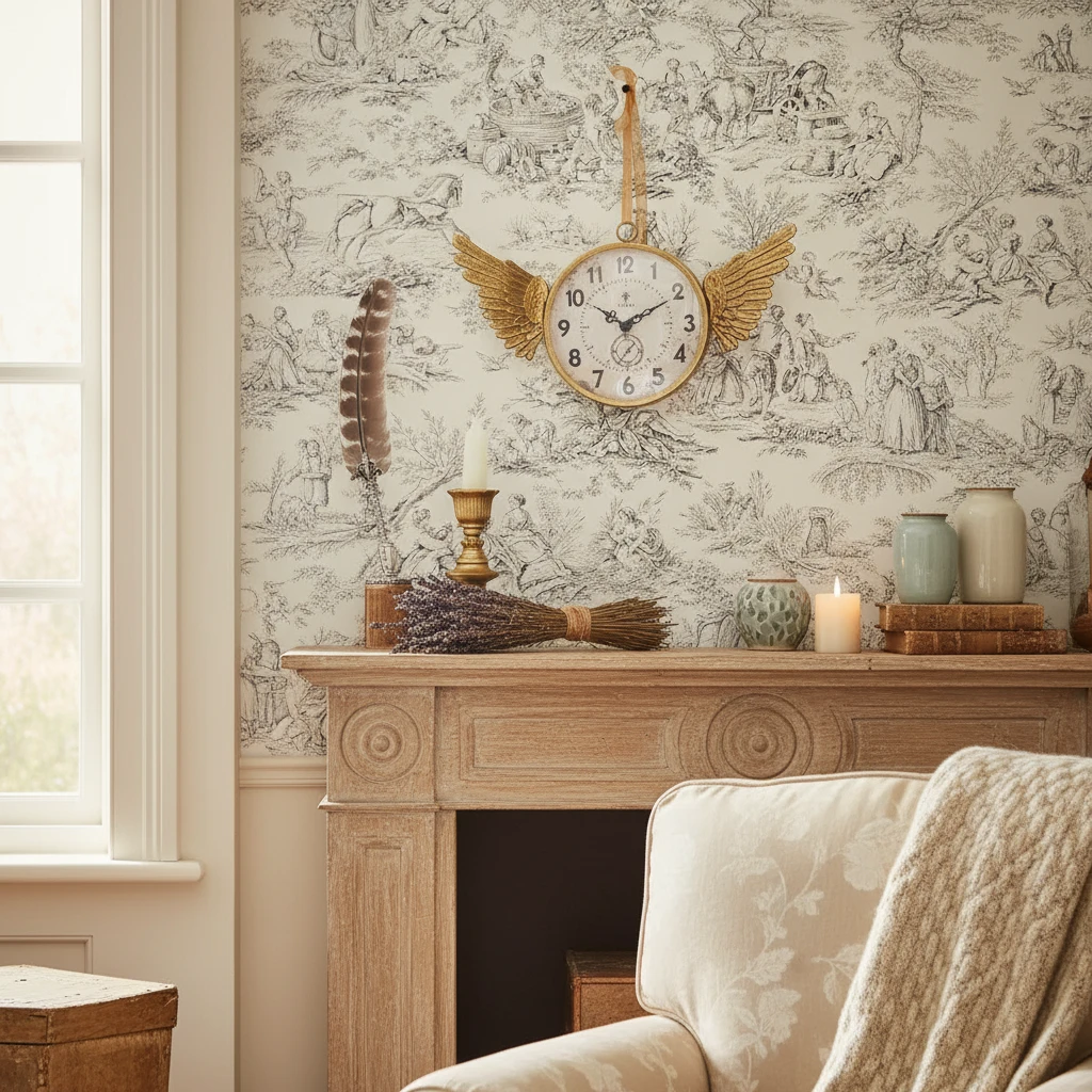 IRON CLOCK IN GOLD FINISH