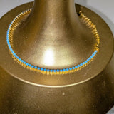 Chloe Tennis Bracelet Turquoise